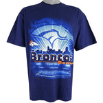 NFL (Tour Champ) - Denver Broncos Deadstock T-Shirt 1999 Large Vintage Retro