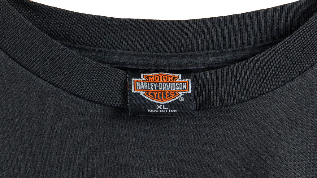 Harley Davidson - Spell-Out Deadstock Long Sleeved Shirt 2000 X-Large Vintage Retro 
