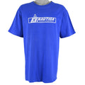 Nautica - Blue Spell-Out T-Shirt 1990s X-Large Vintage Retro
