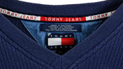 Tommy Hilfiger - Red Taped Logo T-Shirt 1990s XX-Large Vintage Retro