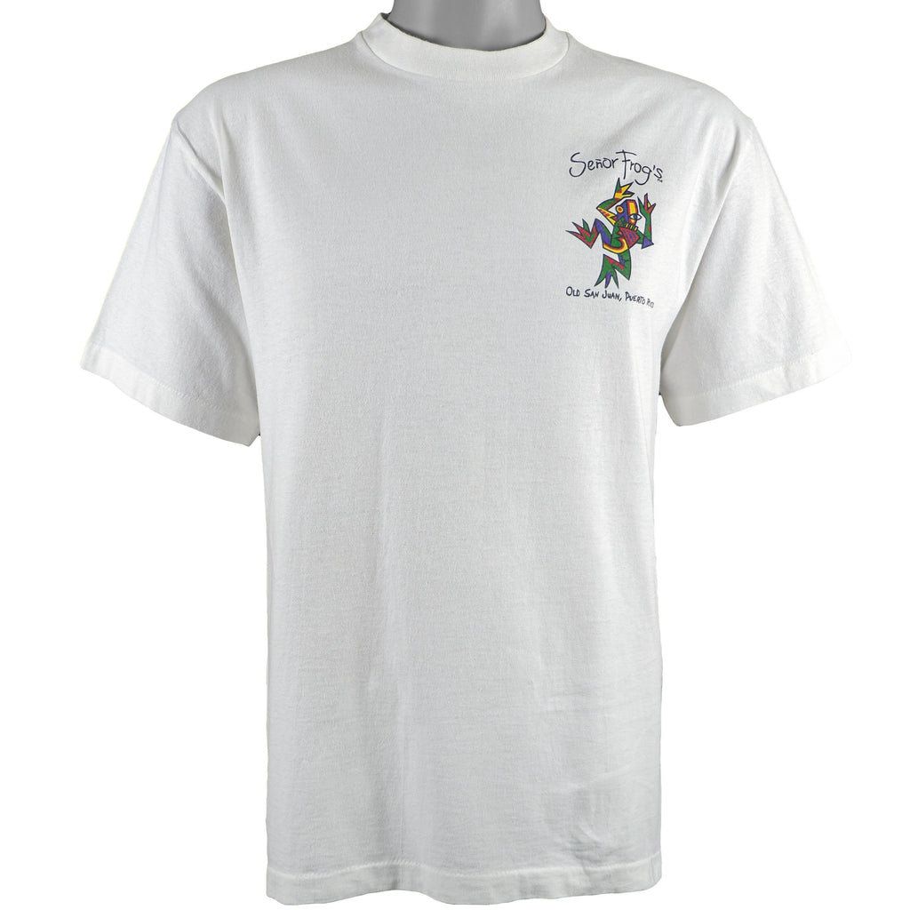 Vintage (Softee) - Senor Frogs Old San Juan, Puerto Rico Deadstock T-Shirt 1990s Large Retro