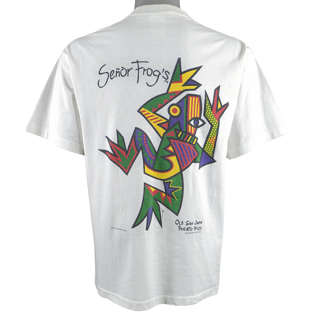 Vintage (Softee) - Senor Frogs Old San Juan, Puerto Rico Deadstock T-Shirt 1990s Large Retro