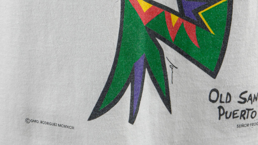 Vintage (Softee) - Senor Frogs Old San Juan, Puerto Rico Deadstock T-Shirt 1990s Large Retro