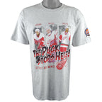NHL (Gildan) - Detroit Red Wings Deadstock T-Shirt 2002 Large Vintage Retro Baseball