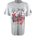 NHL (Gildan) - Detroit Red Wings Deadstock T-Shirt 2002 Large Vintage Retro Baseball