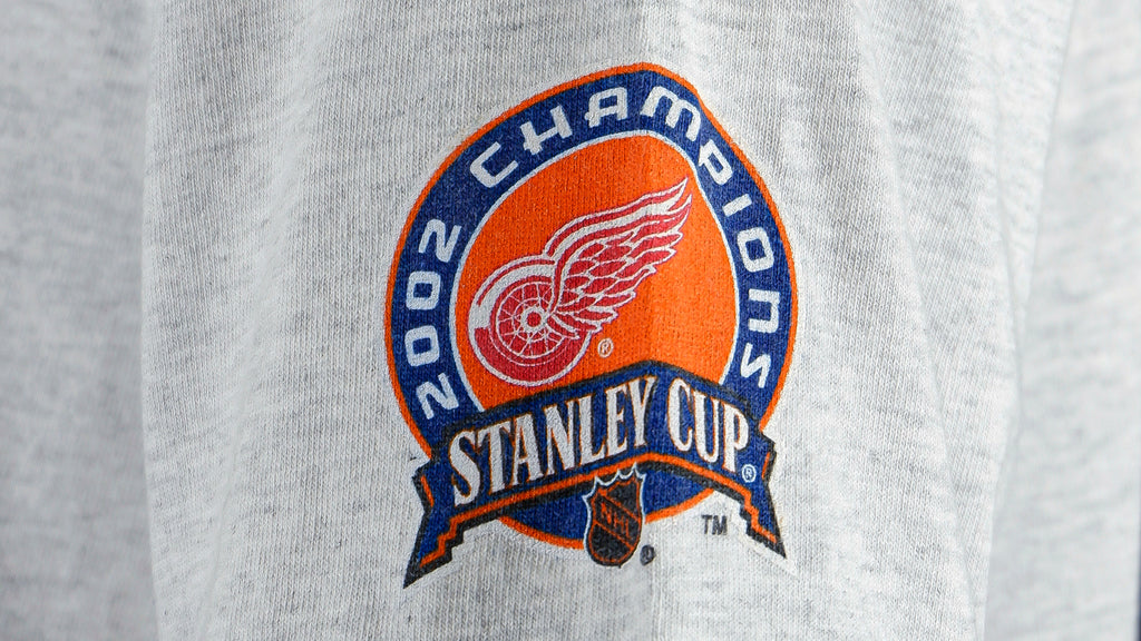 NHL (Gildan) - Detroit Red Wings Deadstock T-Shirt 2002 Large Vintage Retro Baseball
