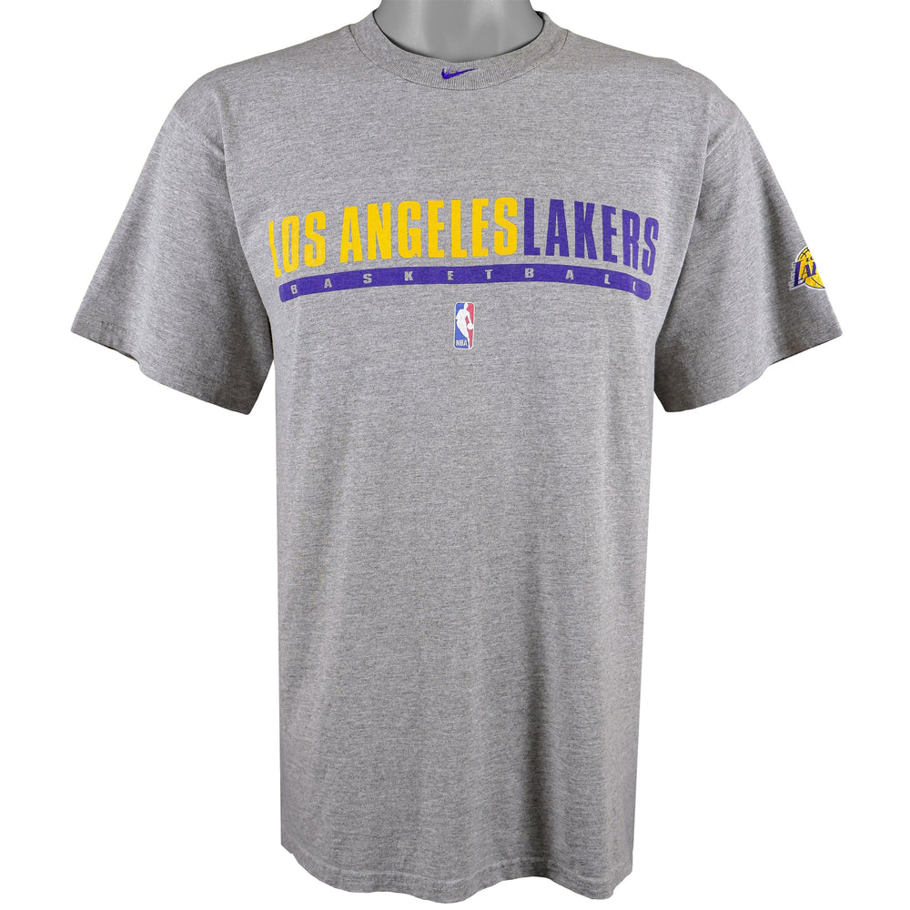 Nike - Los Angeles Lakers Basketball T-Shirt 1990s Medium Vintage Retro Basketball