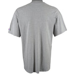 Champion - Grey Spell-Out T-Shirt 1990s Large Vintage Retro