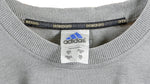 Adidas - Grey with Black Spell-Out T-Shirt 1990s X-Large Vintage Retro