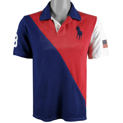 Ralph Lauren (Polo) - Red White & Blue Flag T-Shirt 1990s Medium