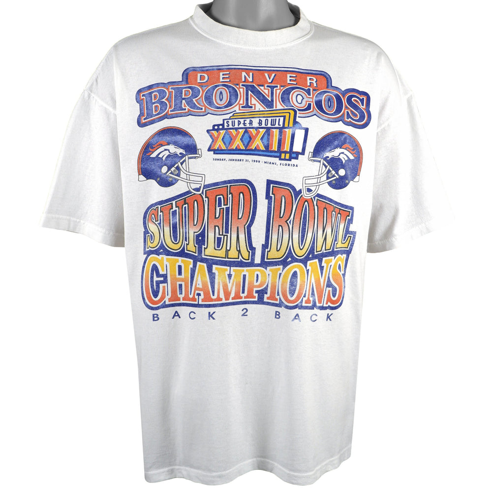 NFL () - Denver Broncos Deadstock T-Shirt 1999 X-Large Vintage Retro Football