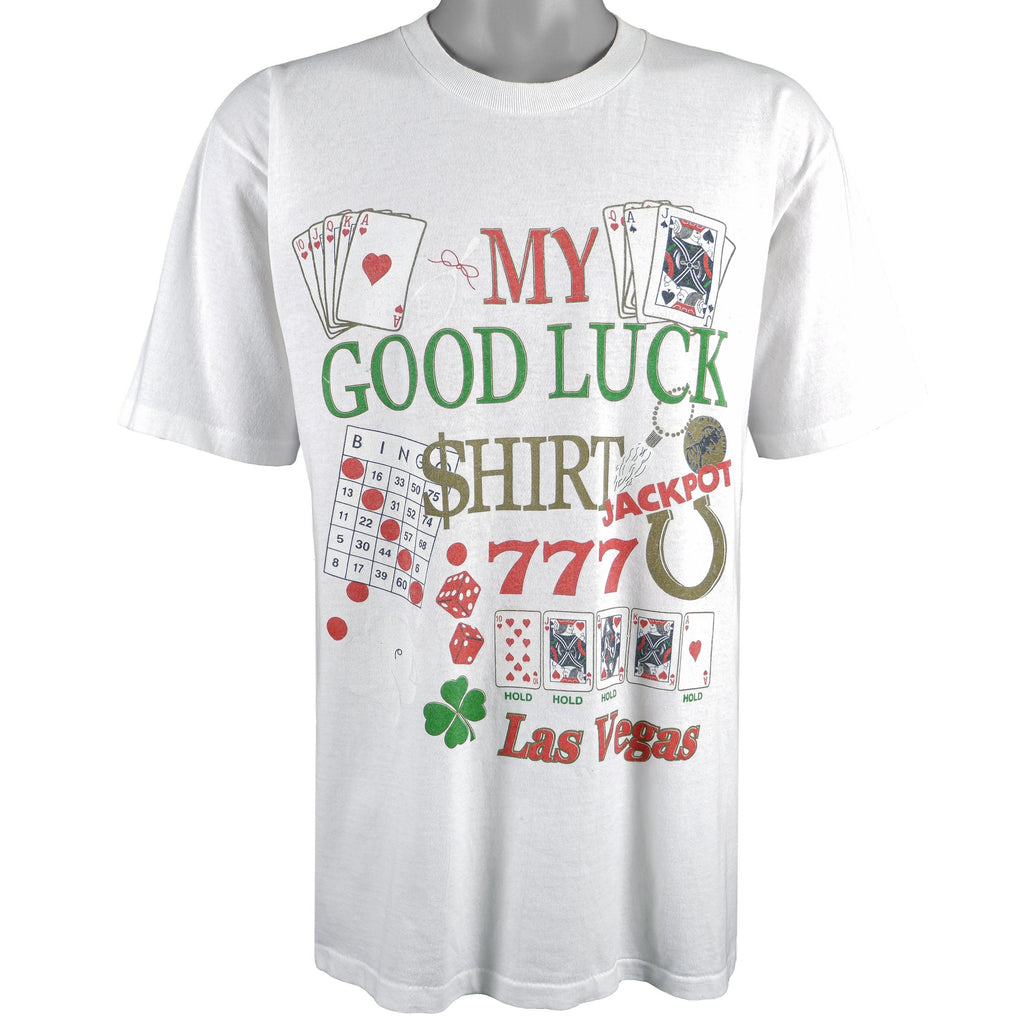Vintage (All Sport Events) - My Good Luck Shirt Deadstock T-Shirt 1990s Large Vintage Retro