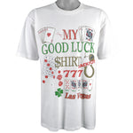 Vintage (All Sport Events) - My Good Luck Shirt Deadstock T-Shirt 1990s Large Vintage Retro