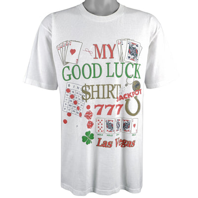 Vintage (All Sport Events) - My Good Luck Shirt, Las Vegas Deadstock T-Shirt 1990s Large