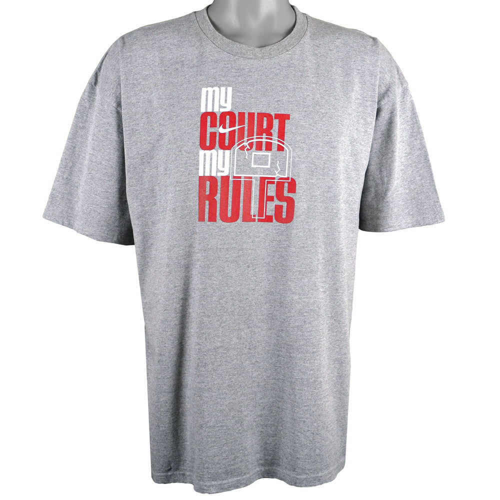 Nike - My Court My Rule T-Shirt 1990s X-Large Vintage Retro Basketball