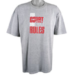 Nike - My Court My Rule T-Shirt 1990s X-Large Vintage Retro Basketball