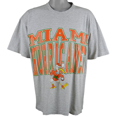 NCAA (College Ware) - Miami Hurricanes Spell-Out T-Shirt 1990s X-Large