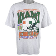 NCAA (Belton) - Miami Hurricanes Deadstock T-Shirt 1995 X-Large Vintage Retro College Football