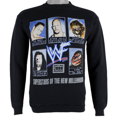 Vintage (Freeze) - Superstars of the New Millennium WWF Crew Neck Sweatshirt 2000 Medium