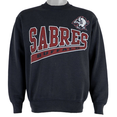 NHL (Pro Player) - Buffalo Sabres Crew Neck Sweatshirt 1990s Medium