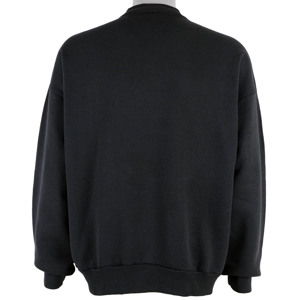 NFL (Logo 7) - Atlanta Falcons Spell-Out Crew Neck Sweatshirt 1990 X-Large Vintage Retro Football