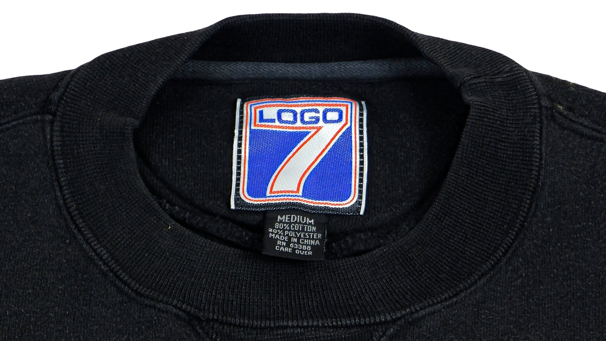 NFL (Logo 7) - Pittsburgh Steelers Crew Neck Sweatshirt 1990s Medium Vintage Retro Football