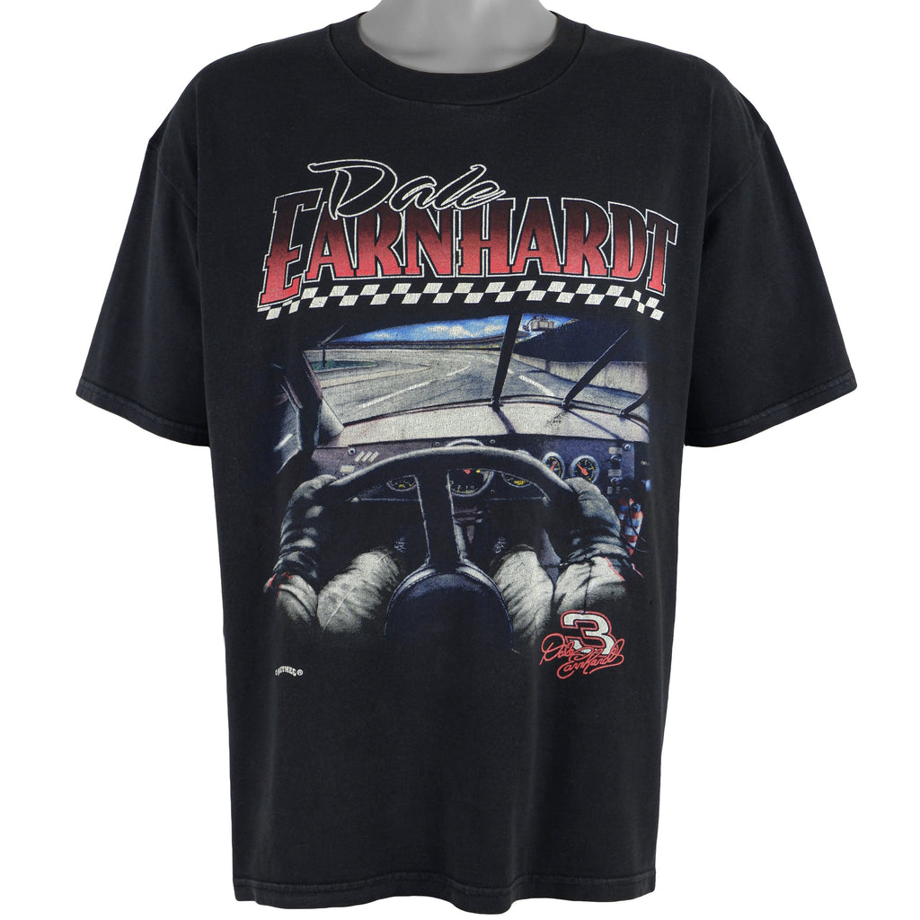 NASCAR (Nutmeg) - Dale Earnhardt T-Shirt 1990s Large Vintage Retro 