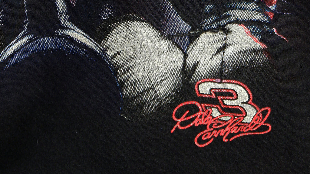 NASCAR (Nutmeg) - Dale Earnhardt T-Shirt 1990s Large Vintage Retro 