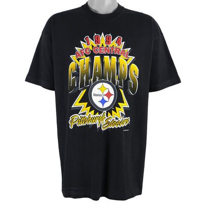 NFL (Salem) - Pittsburgh Steelers Central Champs Deadstock T-Shirt 1994 X-Large