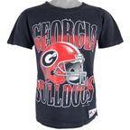 NFL (Universal Athletics) - Georgia Bulldogs Spell-Out T-Shirt 1990s Medium