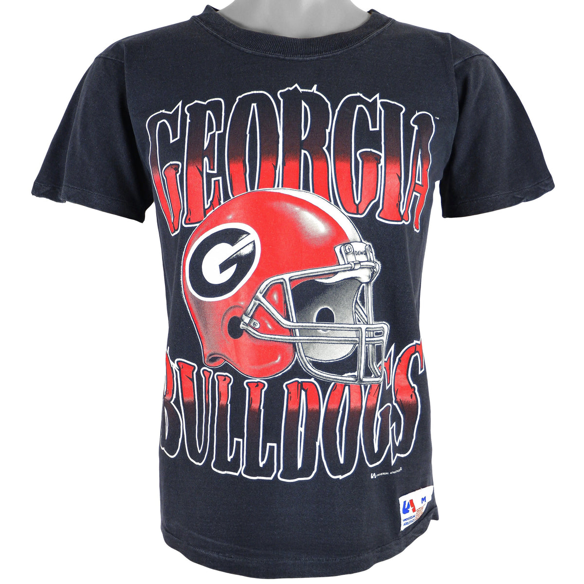 NFL (Universal Athletics) - Georgia Bulldogs Spell-Out T-Shirt 1990s Medium