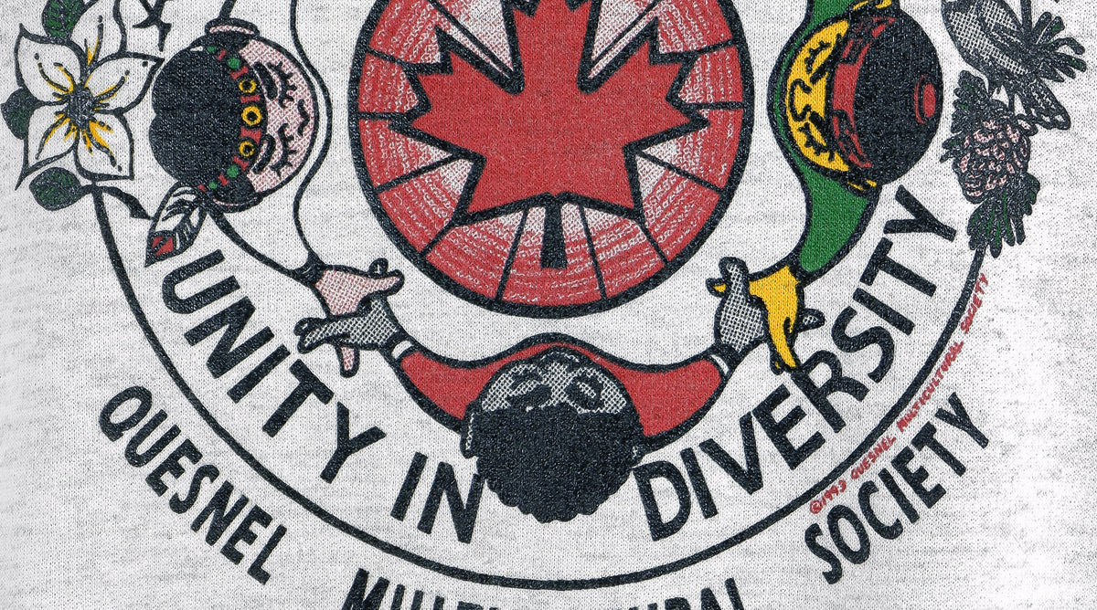 Vintage (Kelly Sport) - Canada Unity in Diversity, Quesnel Multicultural Society Sweatshirt 1993 X-Large