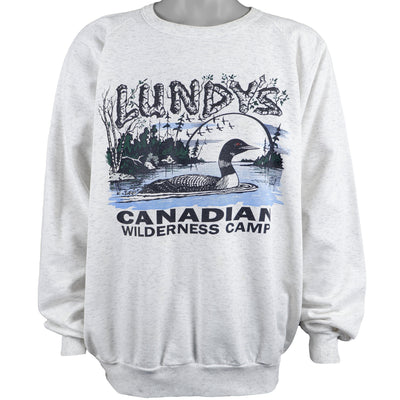 Vintage (Daquin) - Lundys Canadian Wilderness Camp Crew Neck Sweatshirt 1990s XX-Large