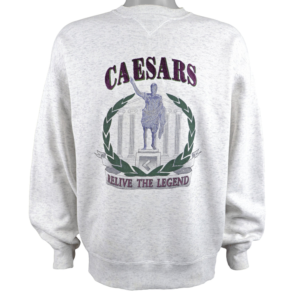 Vintage - Caesars - Relive the Legend Sweatshirt Large Vintage Retro 