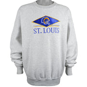 NFL (Legends) - St. Louis Rams Crew Neck Sweatshirt 1990s X-Large Vintage Retro Football