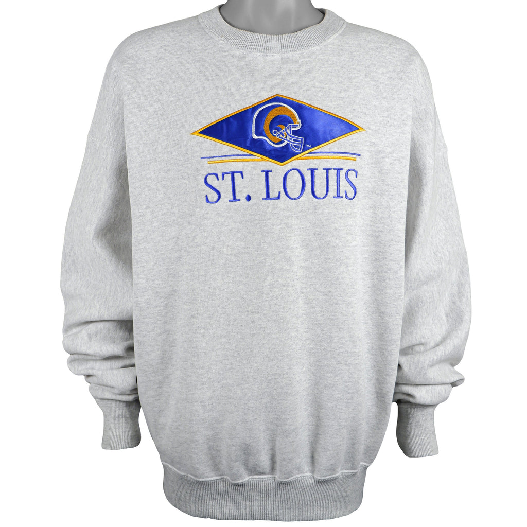 NFL (Legends) - St. Louis Rams Crew Neck Sweatshirt 1990s X-Large Vintage Retro Football
