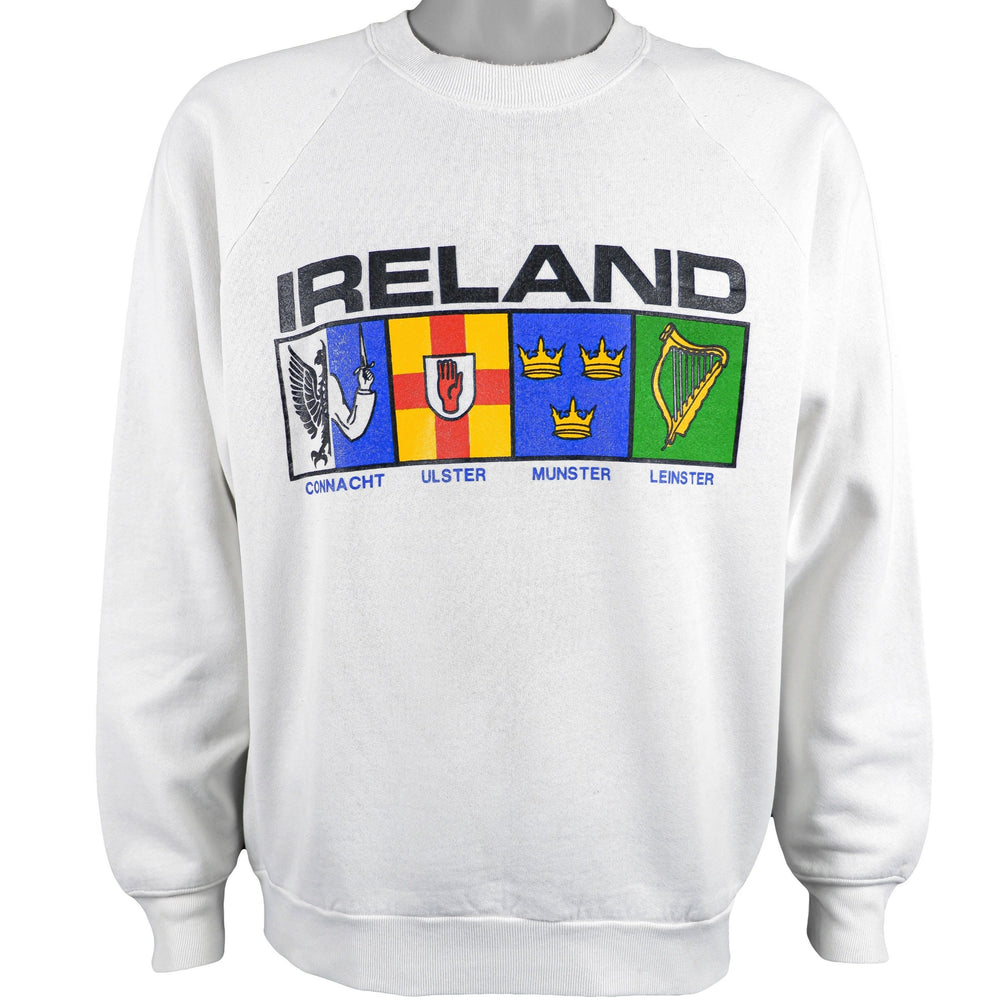Vintage - Ireland Crew Neck Sweatshirt 1990s Medium Vintage Retro