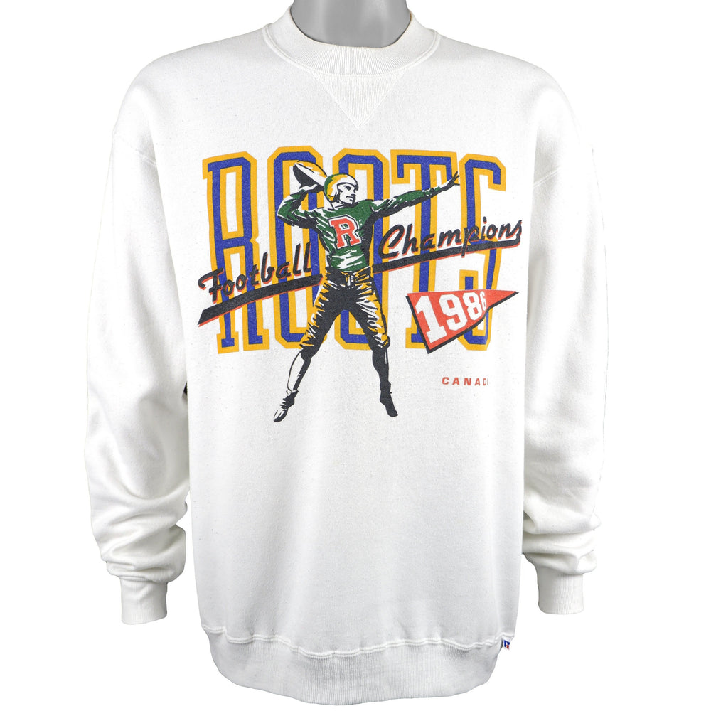 Vintage (Russell Athletic) - Roots Canada Crew Neck Sweatshirt 1986 X-Large Vintage Retro Football