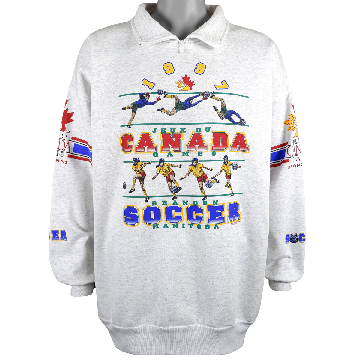 Vintage - Juex Du Canada Games Sweatshirt 1997 X-Large Vintage Retro