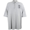 Harley Davidson - Grey Police Motorcycles 1/4-Button-Up T-Shirt 1990s XX-Large Retro