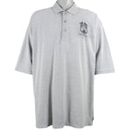 Harley Davidson - Grey Police Motorcycles 1/4-Button-Up T-Shirt 1990s XX-Large Retro