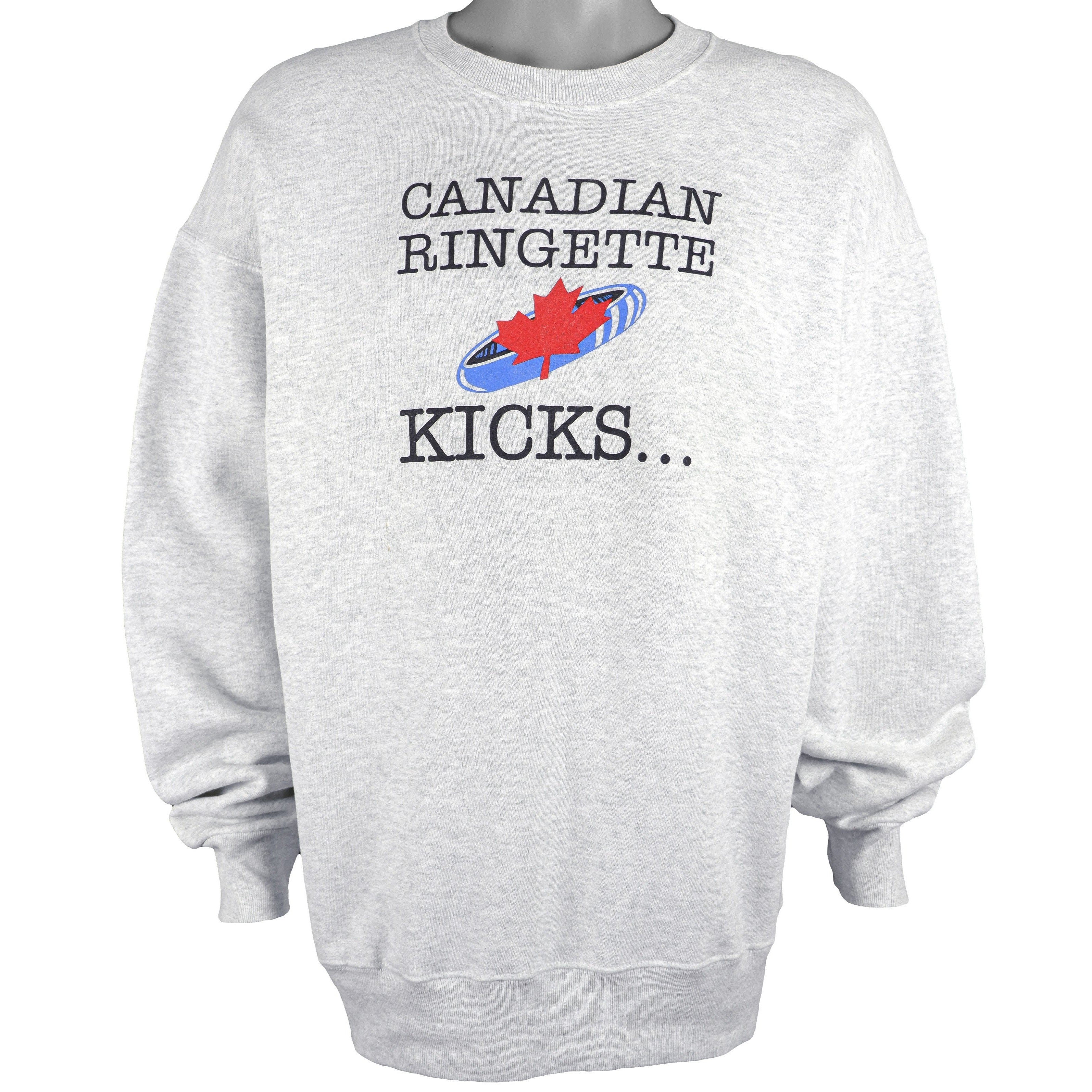 Vintage - Canadian Ringette Kicks... Deadstock Sweatshirt 1990s X-Large Vintage Retro