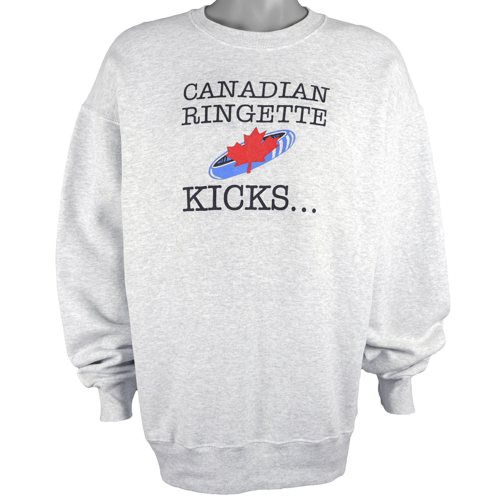 Vintage - Canadian Ringette Kicks... Deadstock Sweatshirt 1990s X-Large Vintage Retro