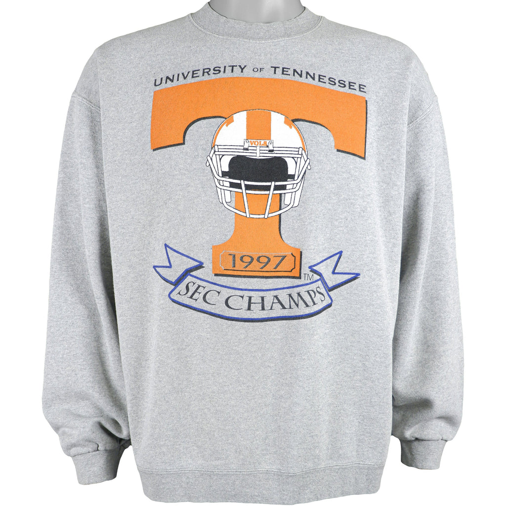 NCAA (Delta) - University of Tennessee Crew Neck Sweatshirt 1997 Large Vintage Retro College