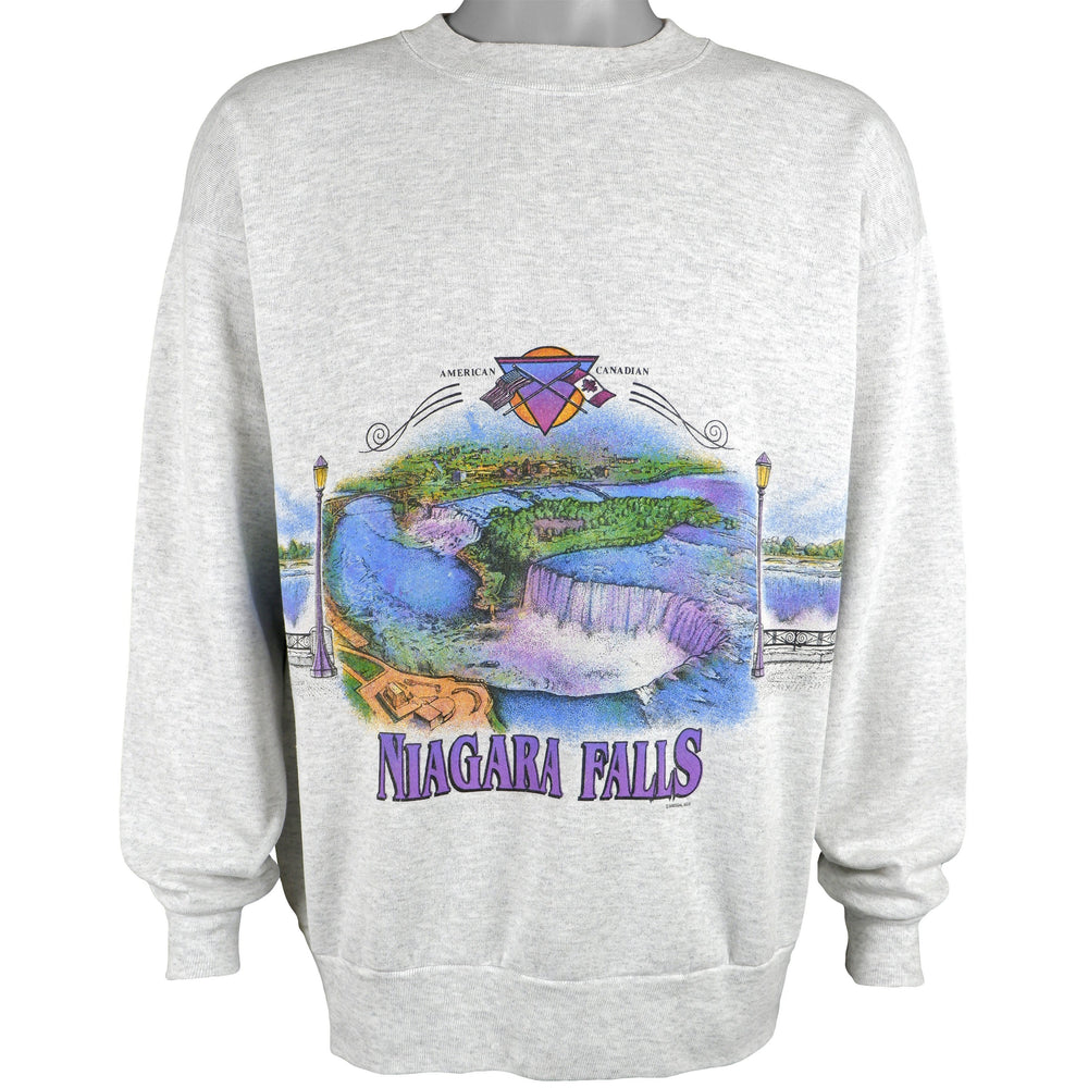 Vintage (San Segal) - American & Canadian Niagara Falls Sweatshirt 1990s X-Large
