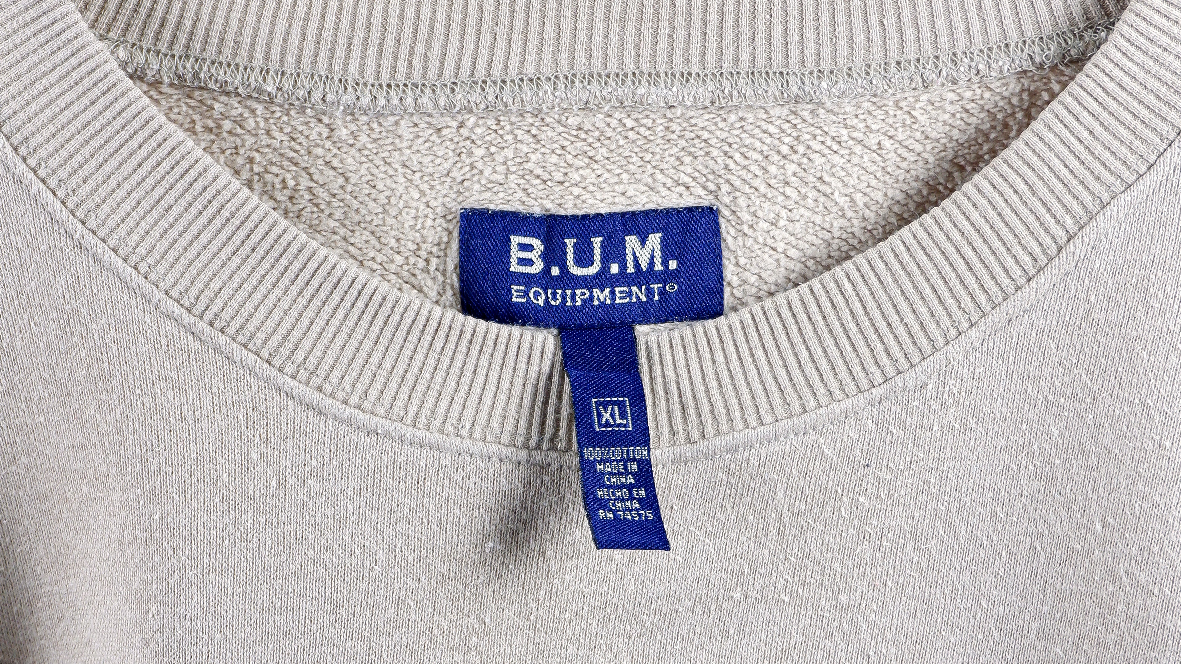 Vintage (BUM) - B.U.M. Equipment Crew Neck Sweatshirt 1990s XX-Large Vintage Retro