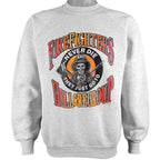 Vintage (Screen Art) - Fire Fighters Never Die, They Just Go to Hell & Regroup Deadstock Crew Neck Sweatshirt 1990s Large Vintage Retro