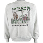 Vintage (Best) - Newfoundland Crew Neck Sweatshirt 1990s Large Vintage Retro