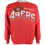NFL (Signal) - San Francisco 49ers Big Spell-Out Sweatshirt 1993 Medium Vintage Retro Football
