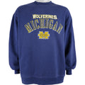 NFL (Logo Athletic) - Michigan Wolverines Crew Neck Sweatshirt 1990s Large Vintage Retro
